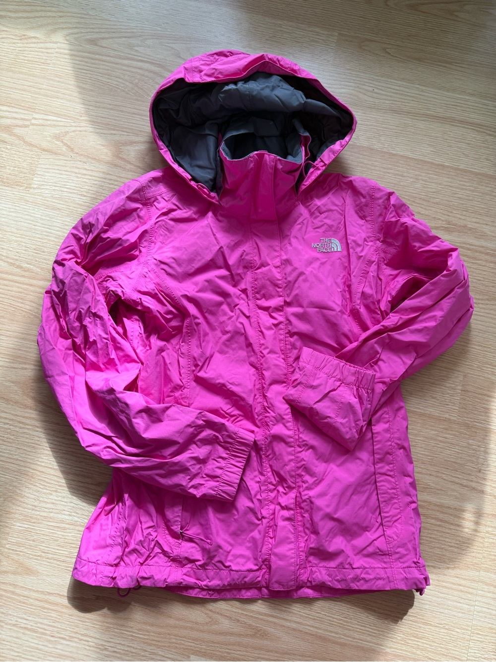 The North Face Womens ' Pink Waterproof Hooded Jacket